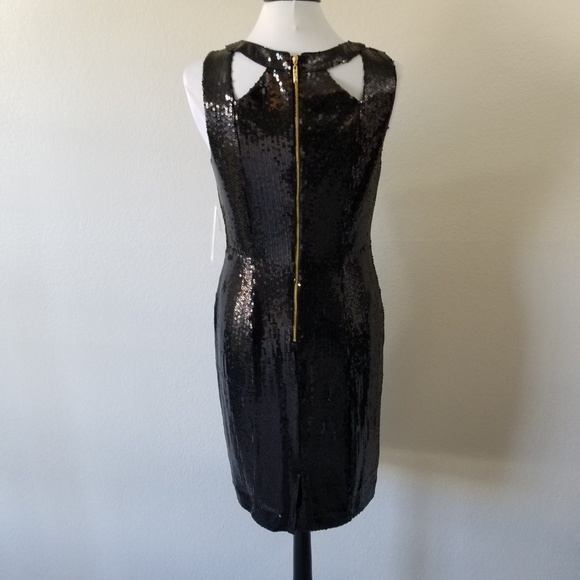 SOLD 💫Eliza J. Black Sequin Midi Dress 12 (NWT) - Picture 5 of 8